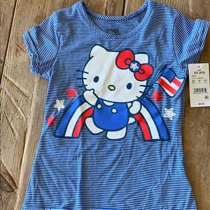 Hello Kitty red white and blue T-shirt